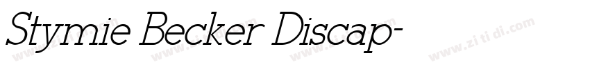 Stymie Becker Discap字体转换